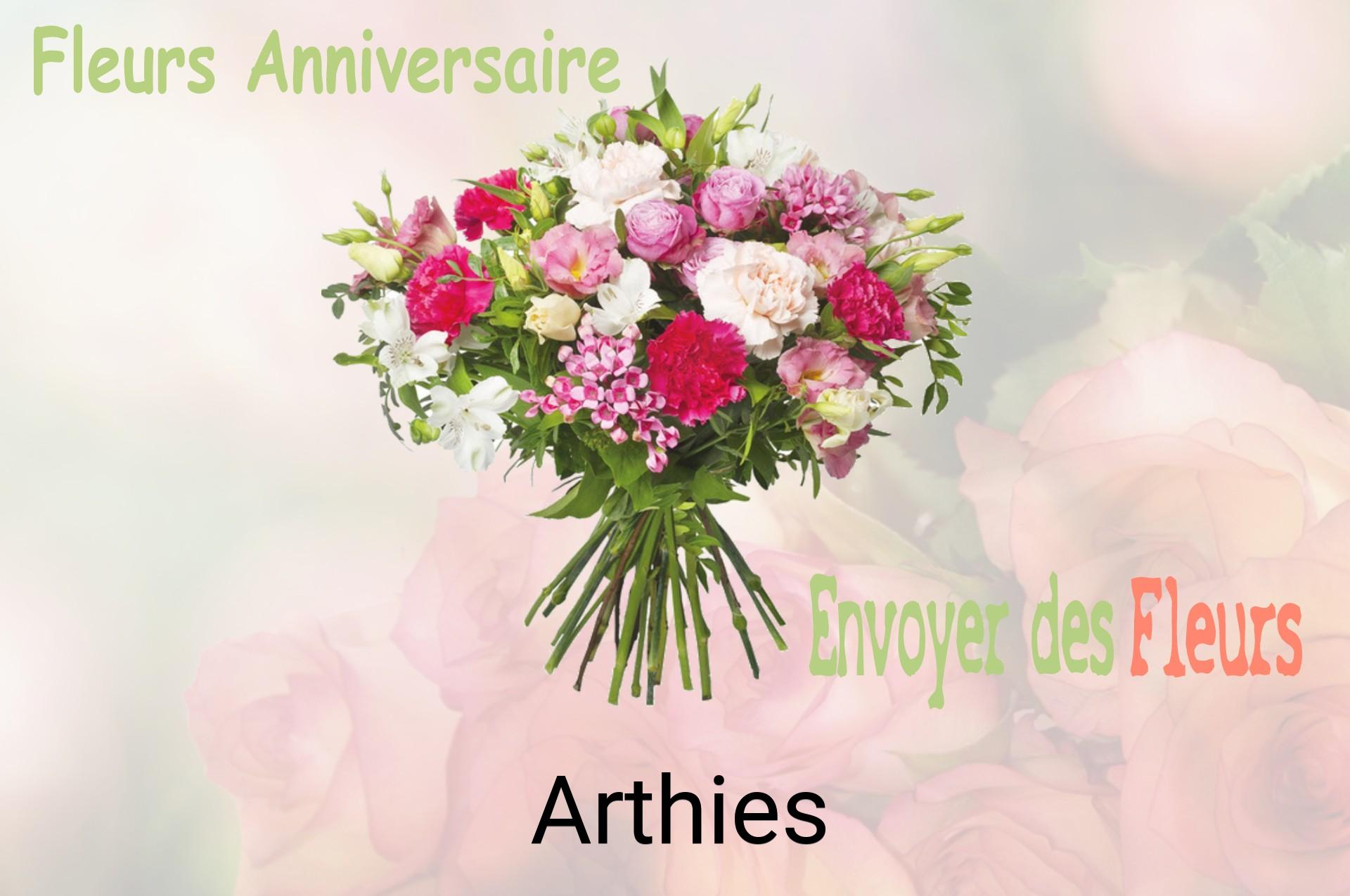 Bouquet de fleurs d’anniversaire livré à Arthies